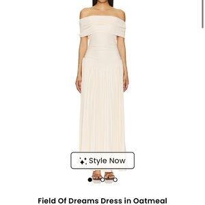 Field Of Dreams Dress in Oatmeal